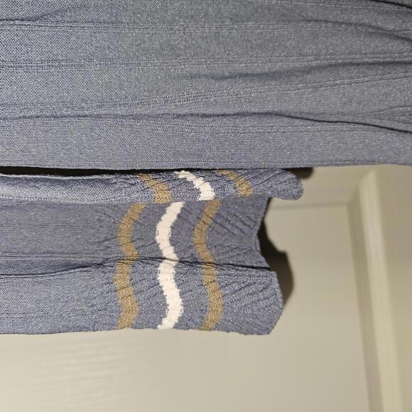 Nine West Women's Ribbed Knit Dress with Color Block Hem - Picture 4 of 6